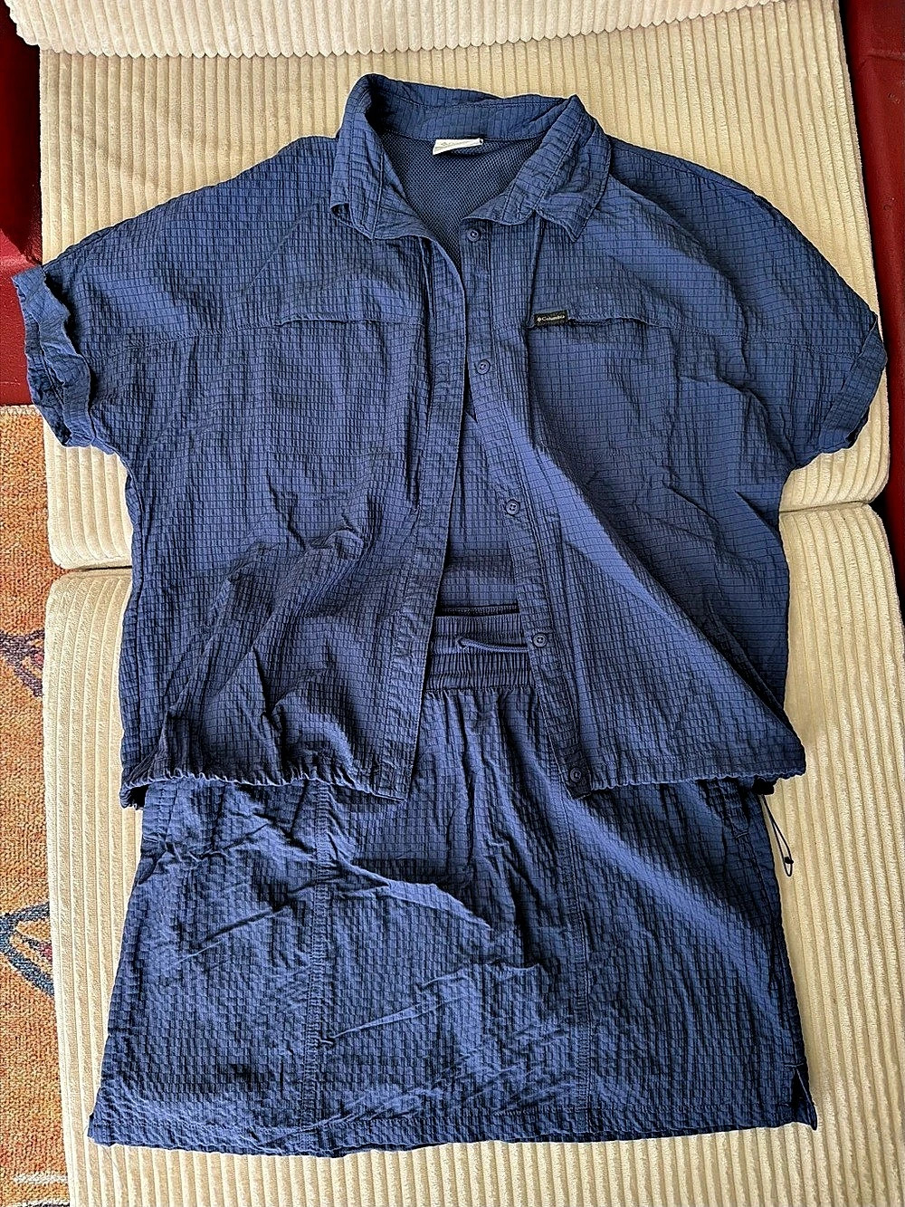 Columbia Blue Skort Set Size Medium Like New